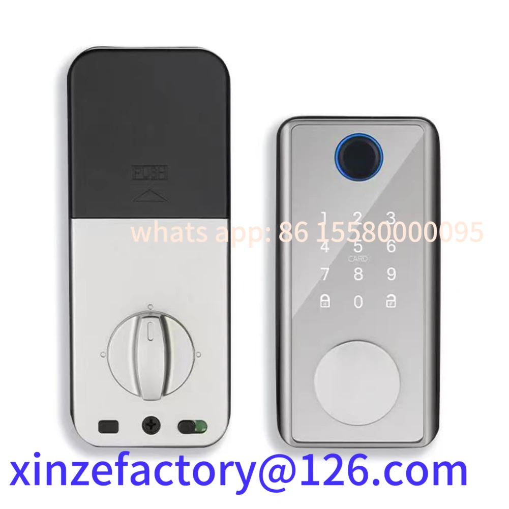 

Customizable Smart Home Security Door Lock Anti-theft Electronic Deadbolt Lock Tuya APP Bluetooth-compatible with Key Easy Insta