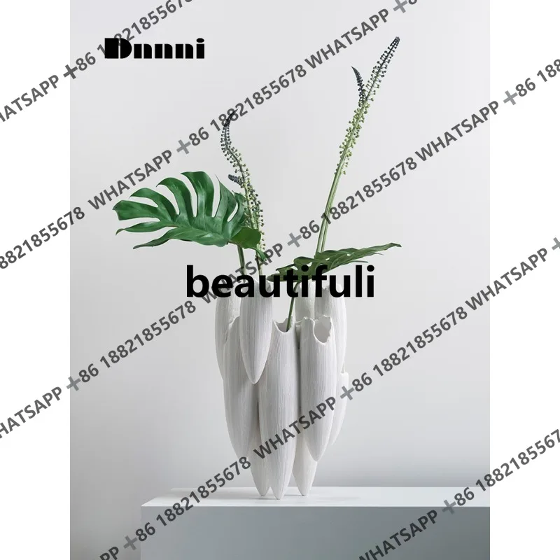 Spindle-shaped ornament flower device wabi-sabi wind simple flower arrangement decoration home living room hotel homestay