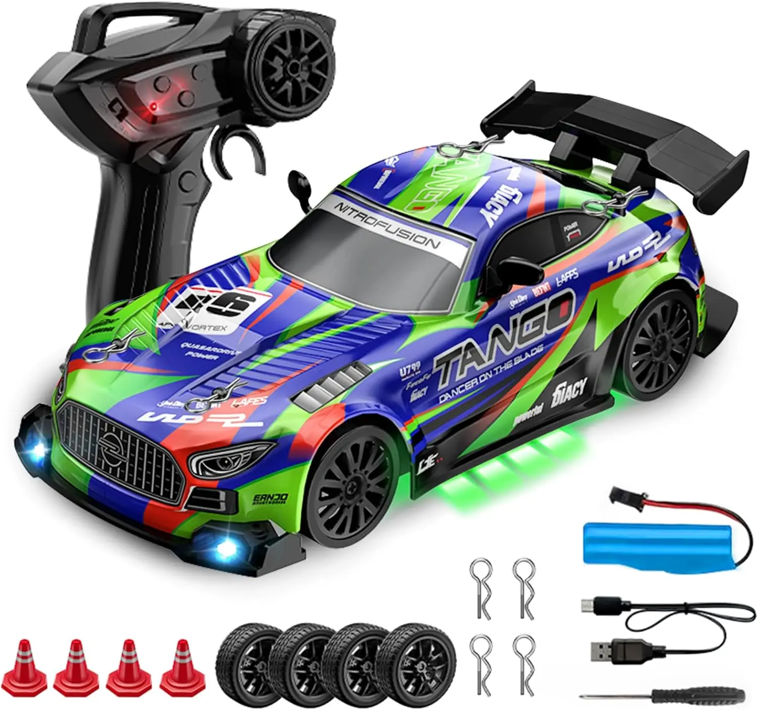 

Drift RC Car for Electric Toy Car Hobby Racing Car Toys with Controller,1:24 4WD High Speed RC Drift