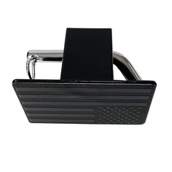 Trailer Hitch Cover Simple Installation Metal Trailer Hitch Cover Dirtproof Reliable Protection Attractive Appearance