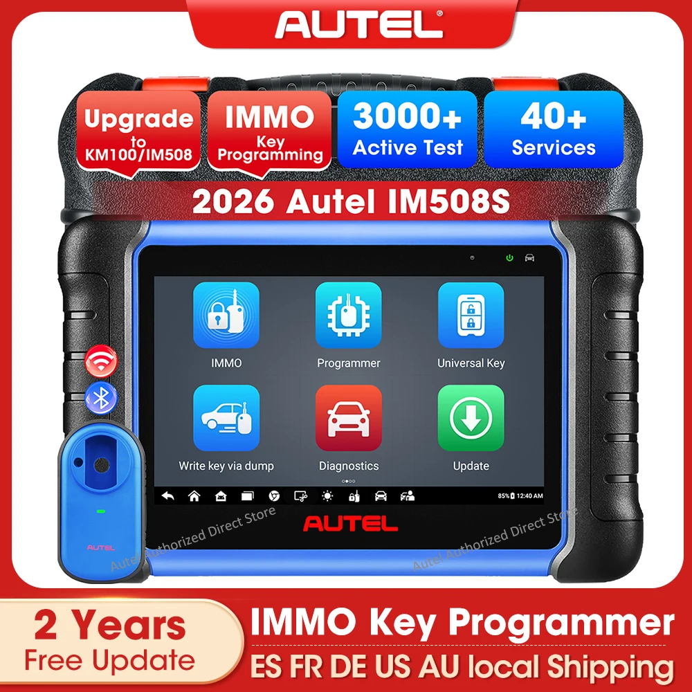 Autel MaxiIM IM508S OBD2 Skaner Samochodowy IMMO Narzędzie do Programowania Kluczy Diagnostycznych Wielofunkcyjny Programator Kluczy Samochodowych pk KM100 IM508