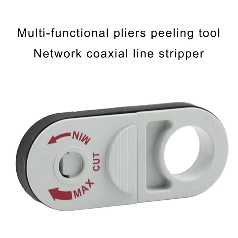  Ergonomic Cable Stripper With Automatic Depth Adjustment Safe Insulation Removal for Ethernet Coaxials and Copper Wire