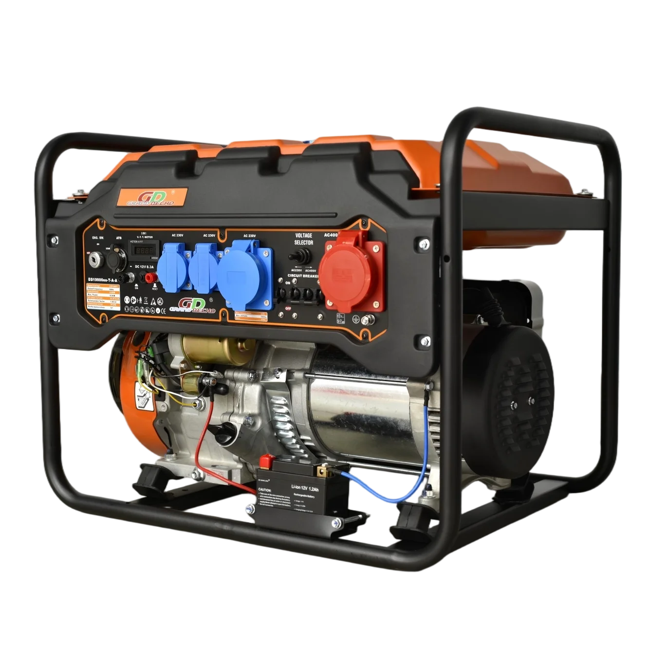 Generator Set with Start Stable Power Air-Cooled 4-Stroke Engine 27L Fuel Tank EG10000es-T-A-A