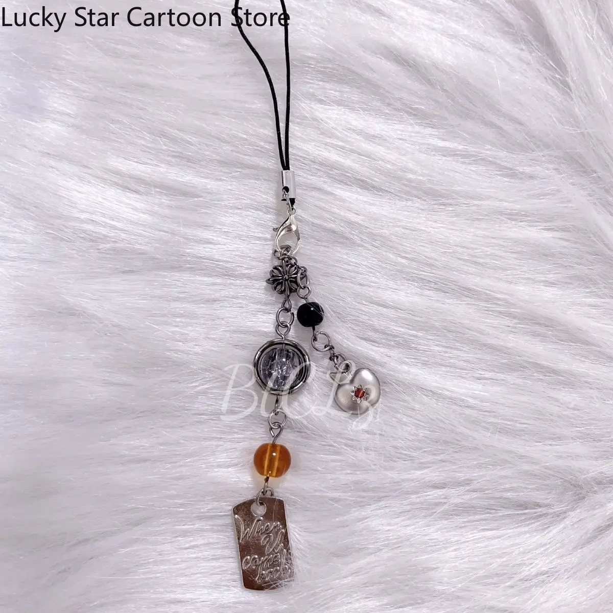 사랑과 Deepspace Caleb Impression 휴대 전화 체인 게임 코스프레 키 체인 펜던트 배낭 장식 생일 선물