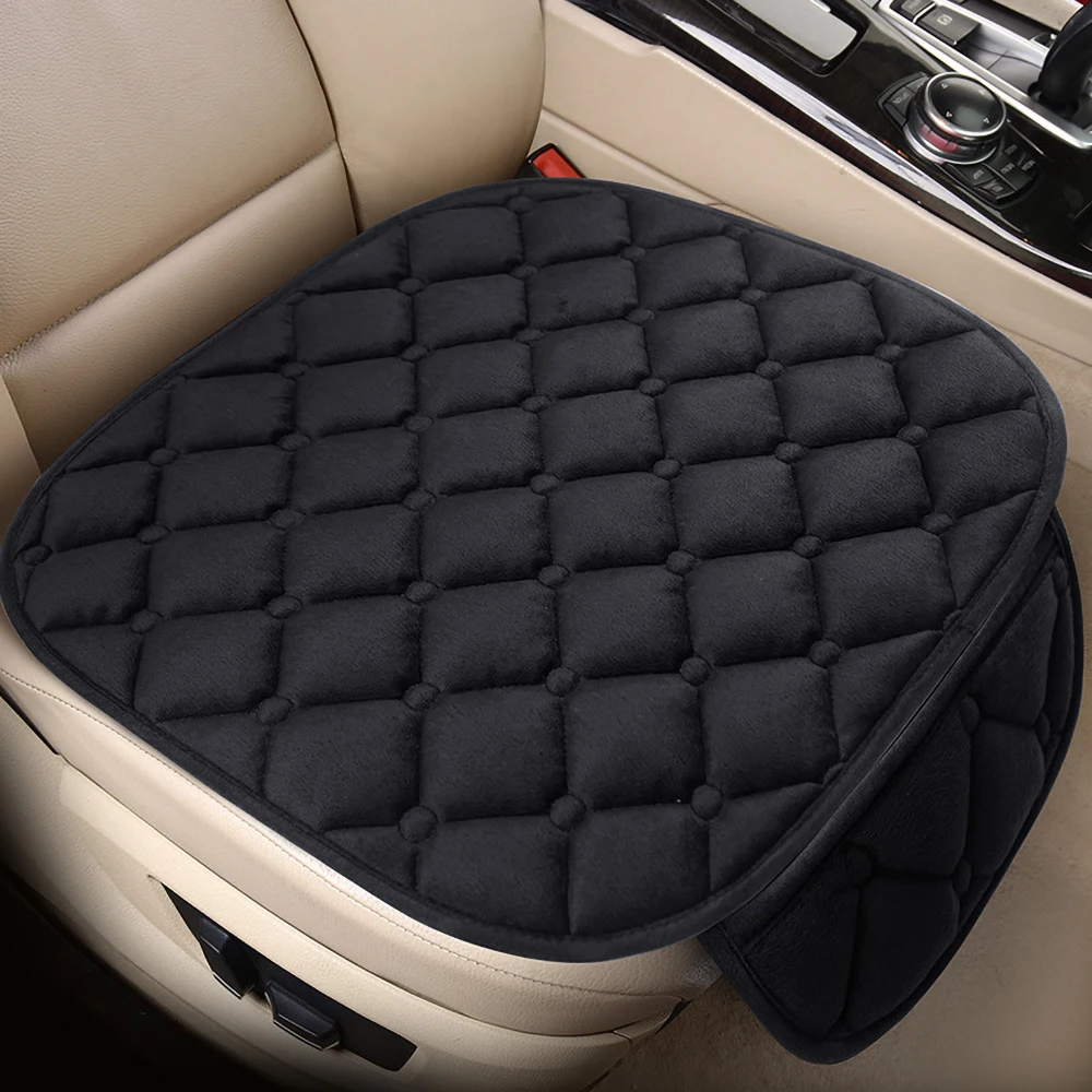 Car Seat Cushion Front Rear Flocking Cloth Cushion Anti-slip Car Seat Xushion for Cars Office Chair Comfort Pad Seat Cover