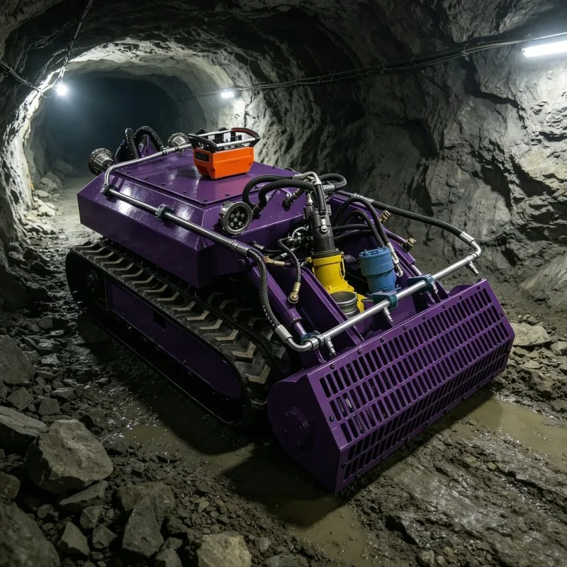 Submersible Dredging Robot Crawler For Industrial Sludge Removal Remote Control High Power Waterproof Silt Cleaning Equipment
