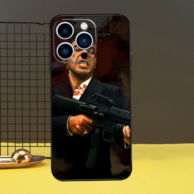 Tony Montana Scarface Al Pacino Phone Case For iPhone 11 12 13 14 16 15 Pro Max Mini 7 8 Plus X XR XS Max Cover