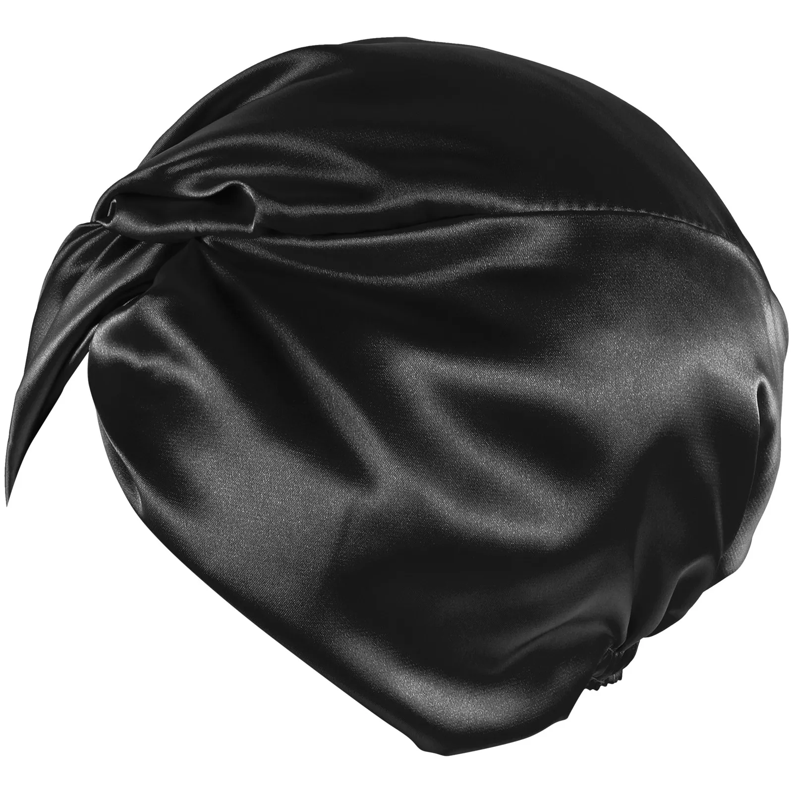

Women Imitation Silk Sleep Cap Decorative Night Hat Comfortable Bathing Shower Cap Hair Protector for Curly Braids Long Hair