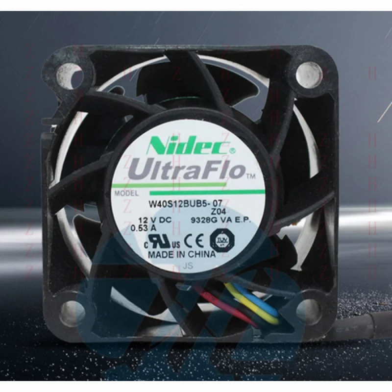 XXZ   for   NIDEC W40S12BUB5-07 4028 12V 0.53A 4-wire Server Cooling Fan