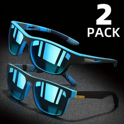 2PCS Polarized Couple Glass Set Fishing UV Protection Glasses Perfect for Outdoor Sports Travel Driving Sunglasses for Men Women