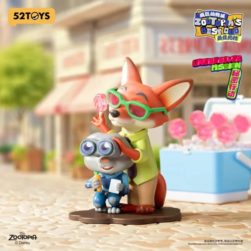جديد حقيقي 52 لعب Zootopia أفضل شركاء سلسلة صندوق أعمى العصرية لعبة لطيفة سطح المكتب زخرفة الديكور جمع هدية عيد ميلاد #4
