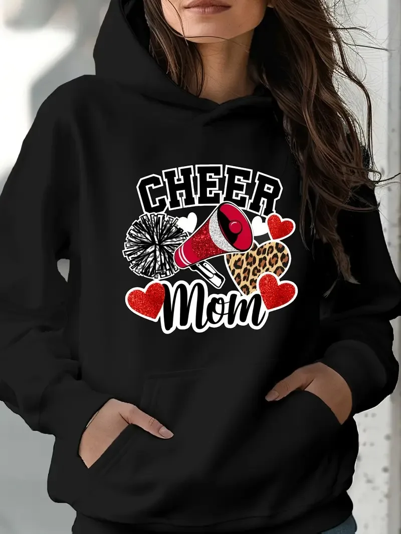 

2025 Autumn and Winter Megaphone Cheerleading Cheer Women's Hoodies High-end Luxury Is for Both Men and Women Top Y2k