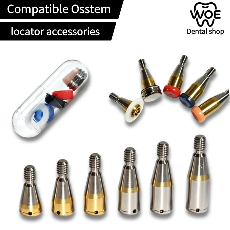 Osstem LOCATOR Abutment Kit Female Caps Ball Type Pick Up Driver Lab Analogue Complete Implant Overdenture Replacement Set