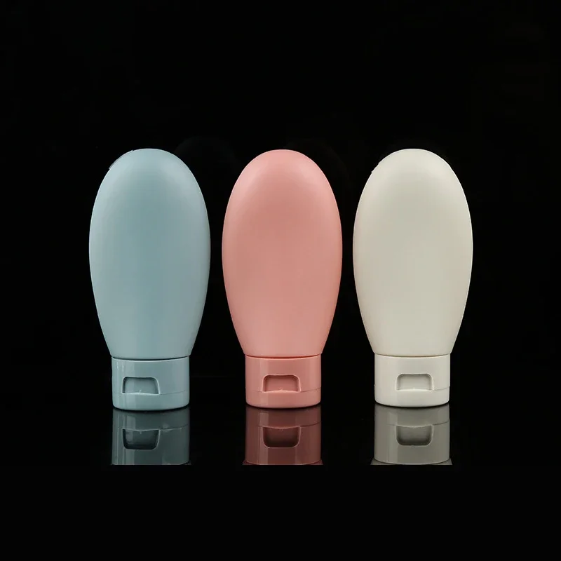 3pcs/lot 60ml Empty Travel Bottle Liquid Container Silicone Refillable Packing Lotion Points Shampoo Container Cream Trip Bottle