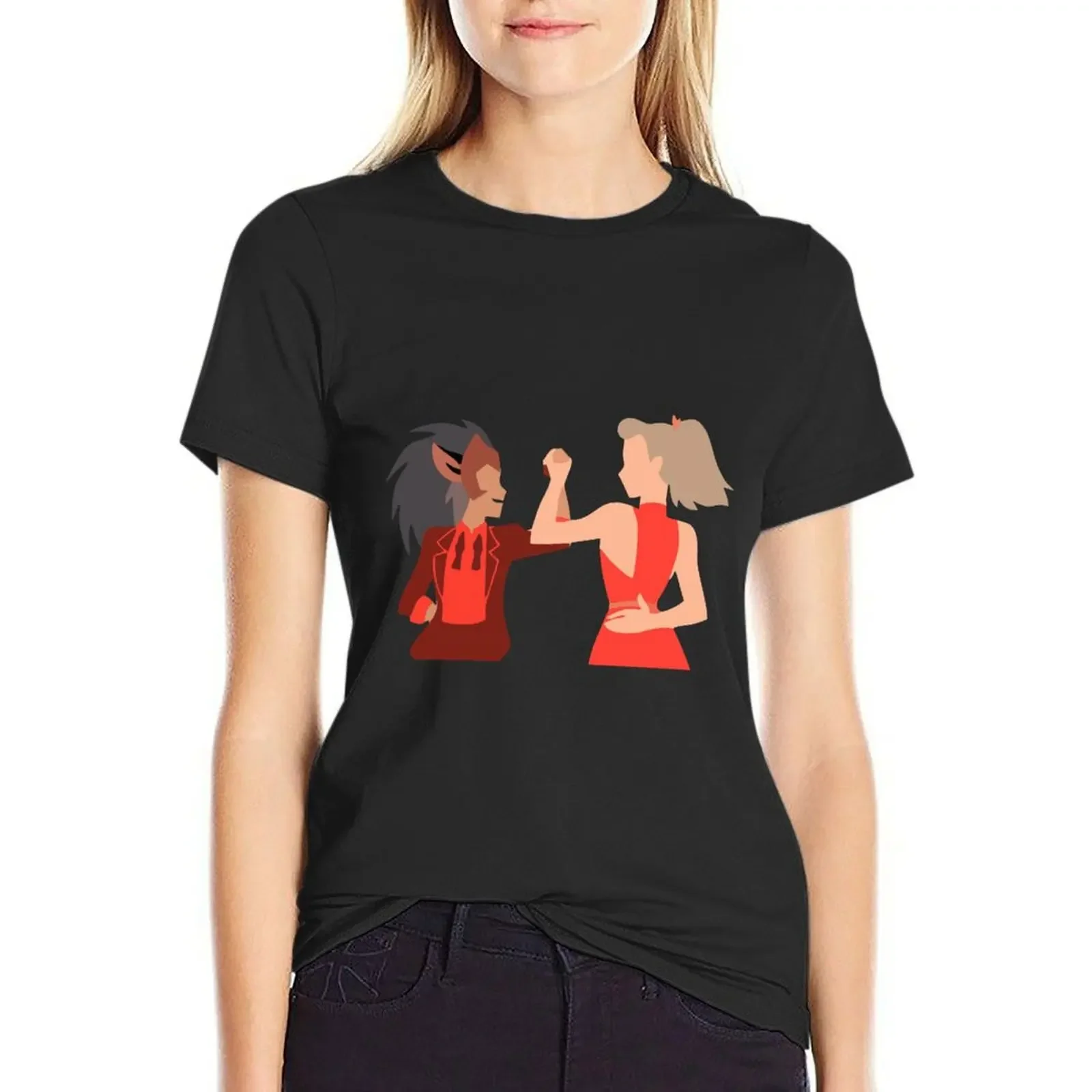 

Catra and Adora - She-ra T-Shirt tops anime funny vintage clothes T-shirts for Women