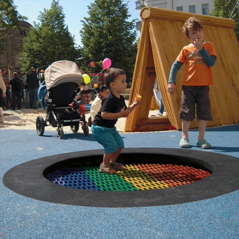2026 Park Inground Trampolines Customized Outdoor Playground Trampolinepromote sales