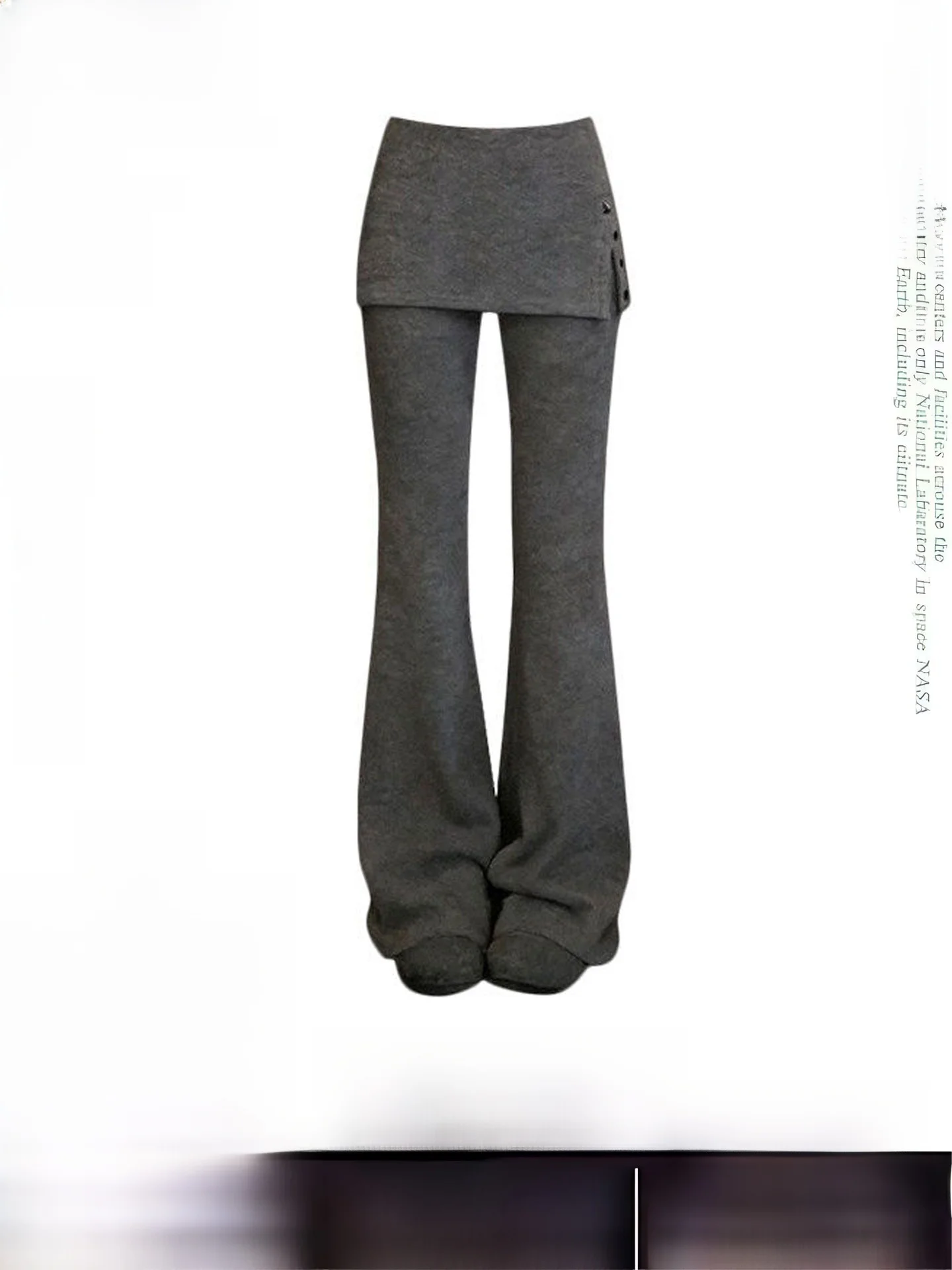 

Slimming High Waist Yoga Pants Women's Micro Flared Bell Bot Casual Straight Leg Trousers with Patchwork Design for Autum...