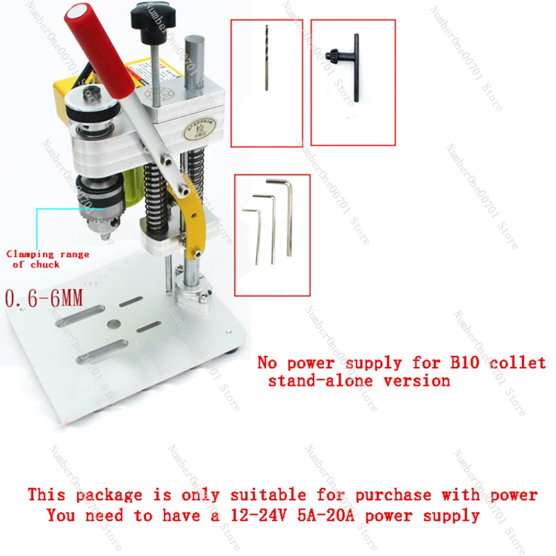 Mini Bohrmaschine Präzision Tisch Bohren Maschine Tragbare Benchtop Bohrer CNC 795 Motor B10 Chuck Metall Holz DIY Handwerk Werk