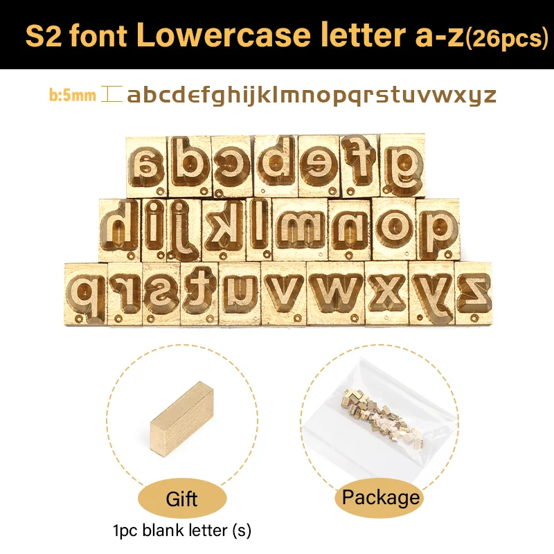 WUTA Messing Stempels Letter Nummer Alfabet Symbool Aangepaste Gepersonaliseerde Logo Embossing Mold voor Foliedruk Machine DIY Geschenken