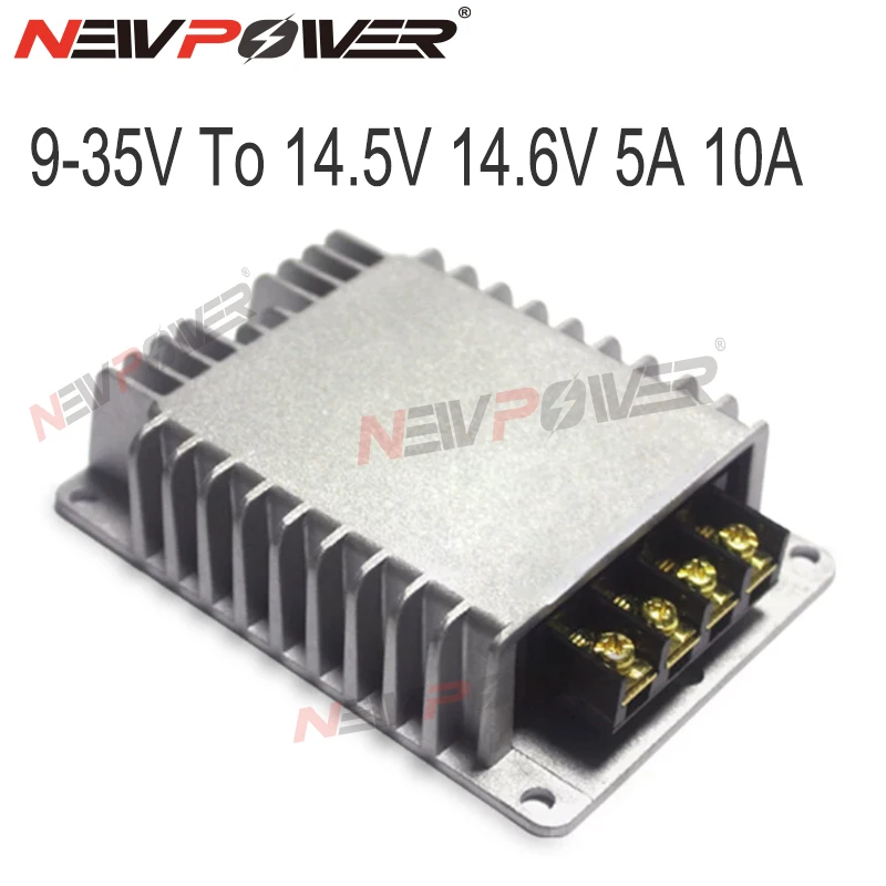 9V-32V 12V 24V to 14.5V 5A 10A step up DC DC Power Converter for Lithium ion liFePO4 Batteries for battery charger RVs Boat Car