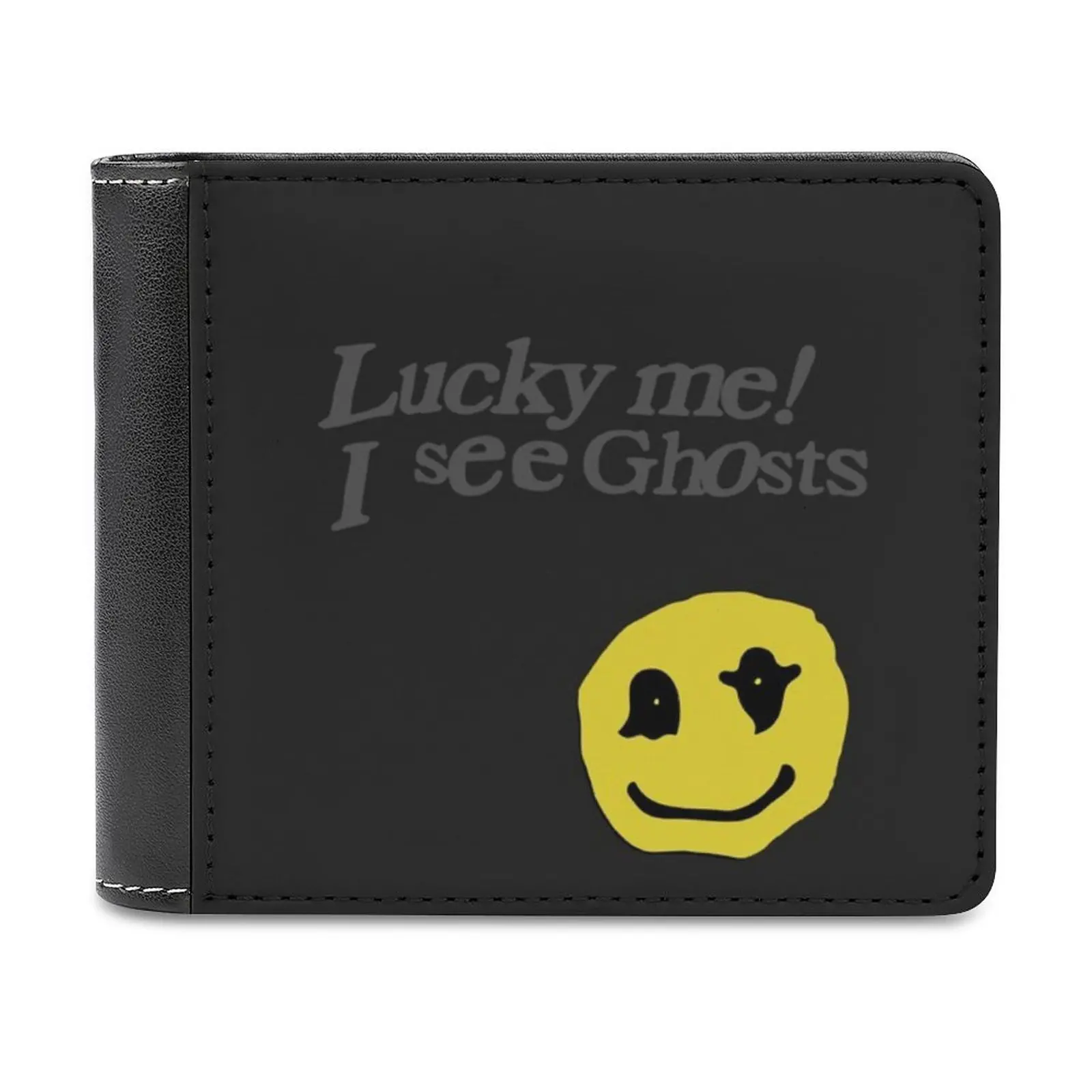 Ksg Lmisg Leather Wallet Men's Wallet Diy Personalized Purse Father's Day Gift Kanye West Ksg Kanye Ye Good Music Personalized