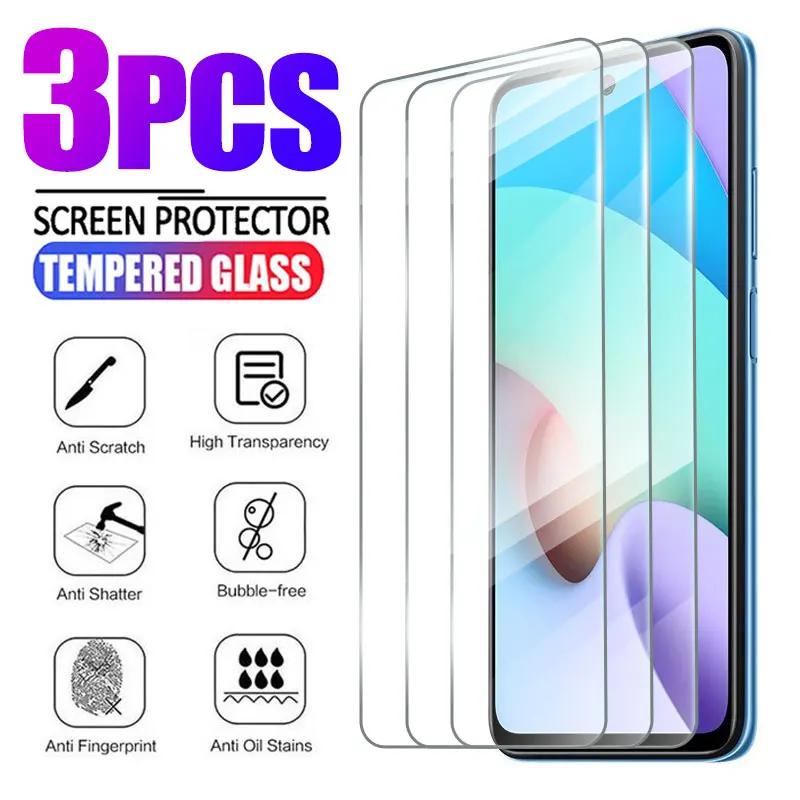 3PCS Tempered Glass for Huawei Honor X6 X6A X7 X7A X8 4G X9 X10 5G X20 X20 Screen Protector Film for Honor 10 20 9 Pro 20E 9S