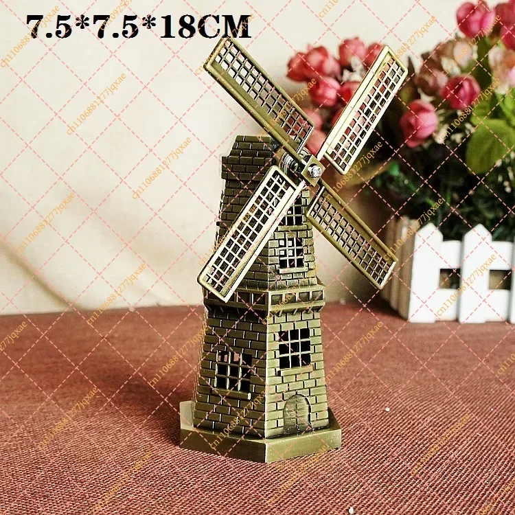 World Landmarks Metal Architectural Models Egyptian Pyramids Eiffel Tower Ancient Roman Retro Home Decor Travel Gifts