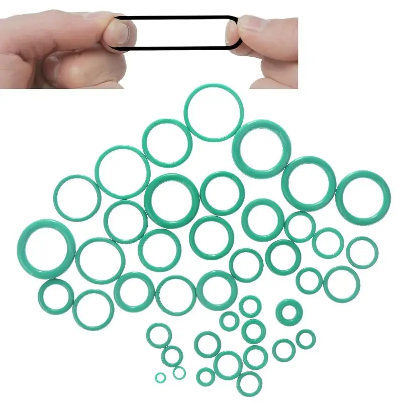 (YY) 595/1020 قطعة 2025 أختام ضاغط تكييف الهواء 20 مقاسًا من مطاط النتريل مجموعة حلقات دائرية للسيارات صنبور سباكة يعمل بالتيار المتردد جوانات #3