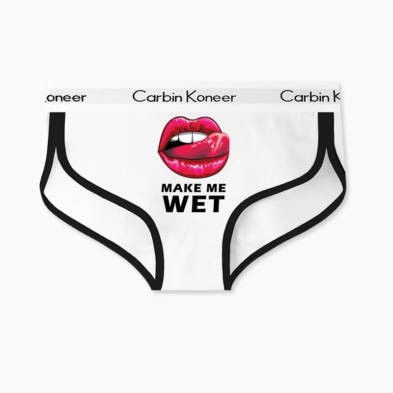 Sexy Red Lips Print Underwear New Fashion Women\'s Intimates Girl\'s Funny Panties for Women Cotton Sports Underpant Cute Briefs