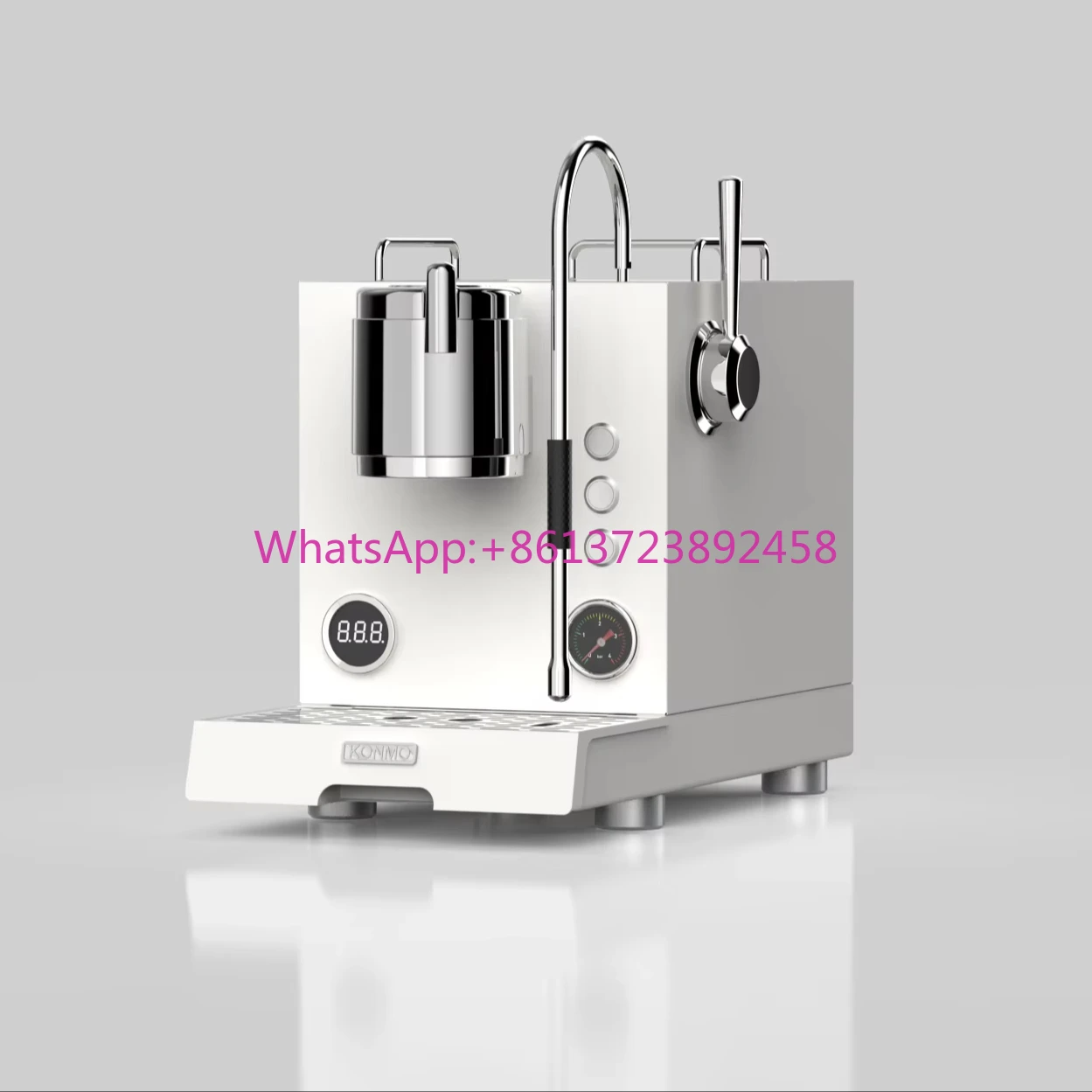 

KM-S100 Electric Stainless Steel Espresso Coffee Machine Portable Brew System with Hot Water System for Household and Hotel Use