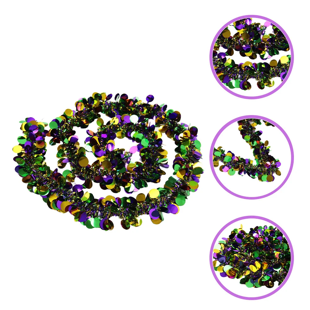 

Holiday Garland Fringe Decoration Green Tinsel Party Garlands For Mantle Tree Indoor Outdoor Wedding Decor