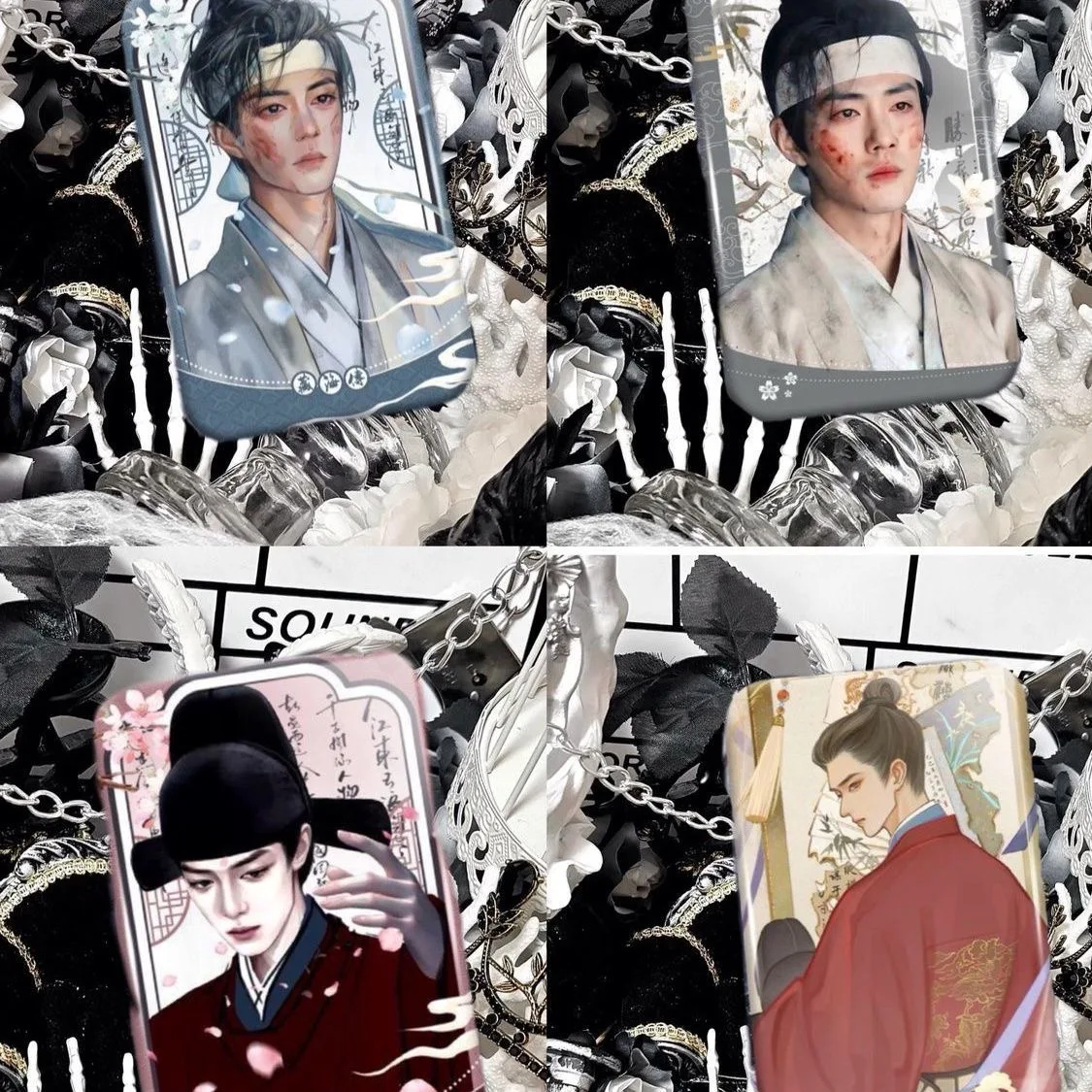 Xiao Zhan Bar, 티베트 바다 전설, 어린이 노예, 사각형 배지, 코스프레 펜던트, 외관 선물 DIY