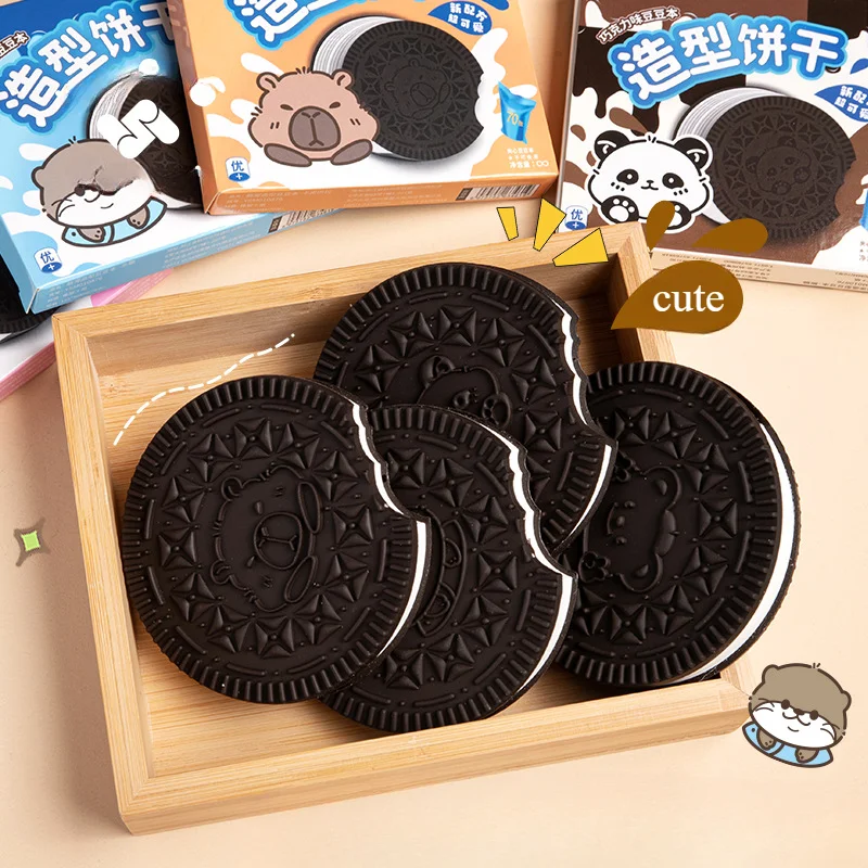 Notepad Chocolate Flavor Mini Cookies Bear Shape Creative Small Gift Premium Pocket Note Book Cute Gift High Quality Notepad New