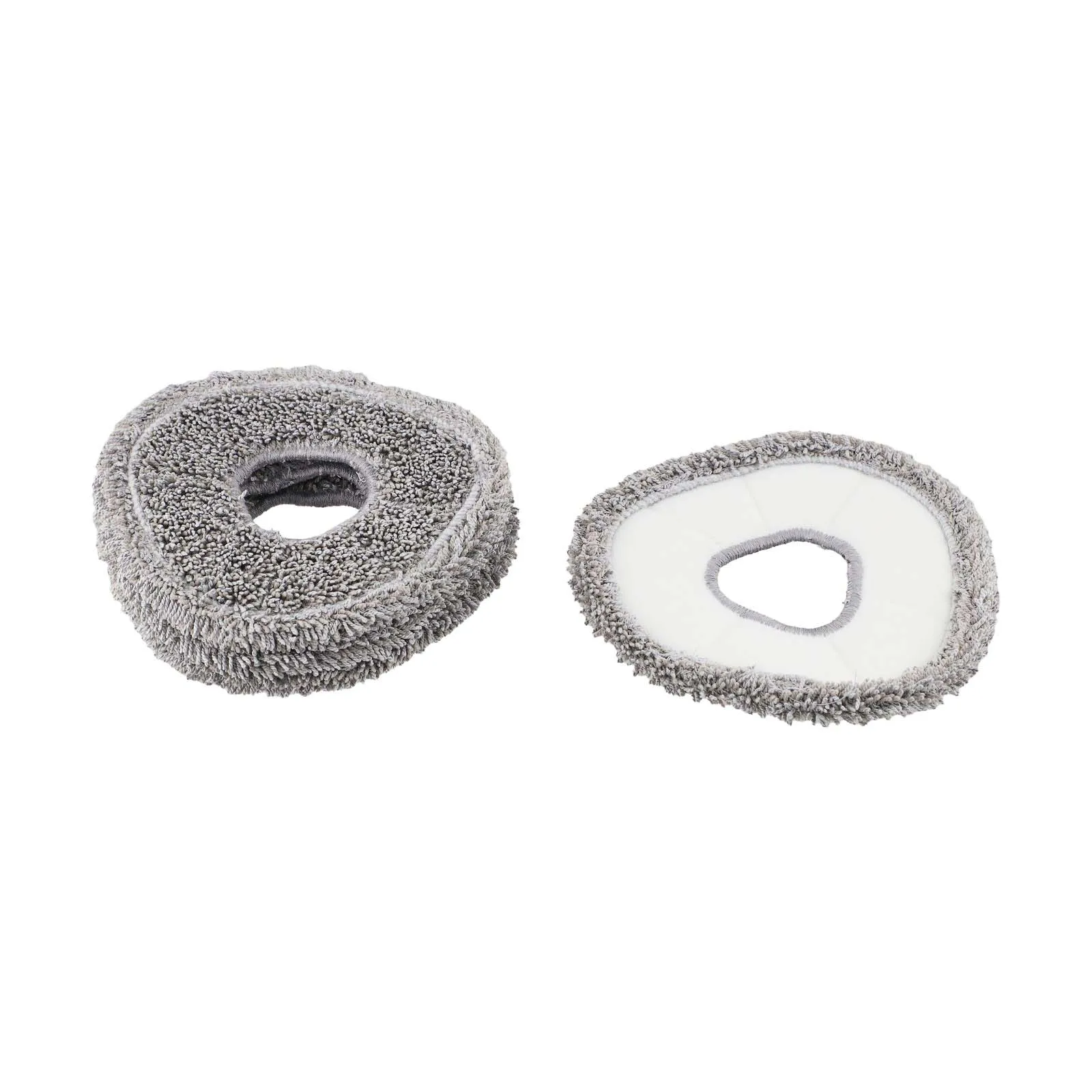 Gray Microfiber Mop Cloth Set Cleaning Solution Robot Vacuum Cloth Reusable Mop Cloth Convenient Cleaning Tool