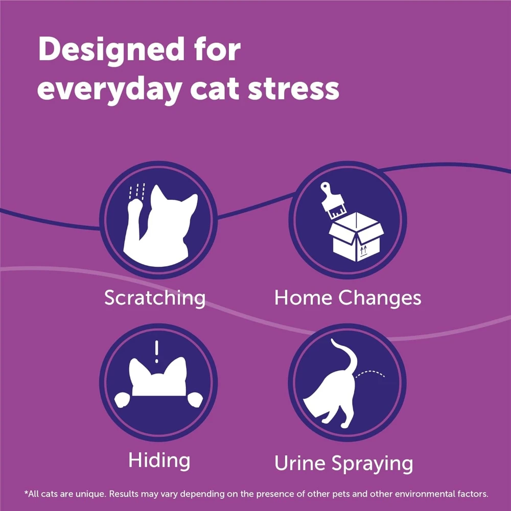 Classic Cat Calming Diffuser Refill, Cat Pheromone Diffuser, Helps Manage Stress Related Behaviors Spraying Scratching