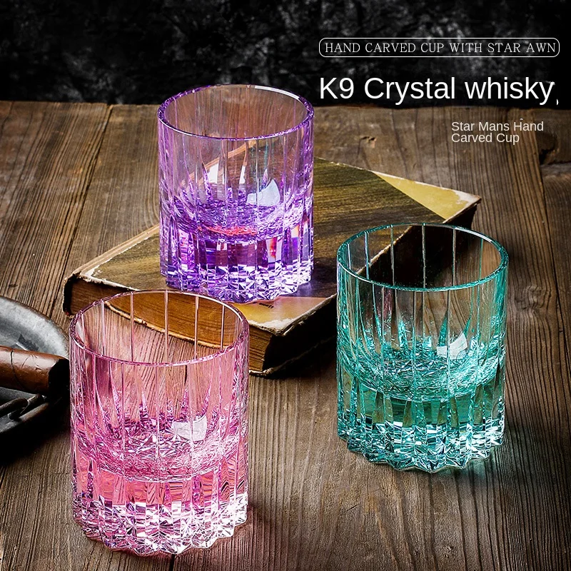 Astral K9 Crystal Cup Edo Kiriko high-end Western wine Glass Whiskey Glass Handmade  Lead-free luxury