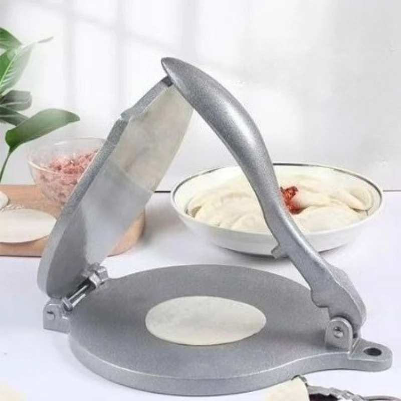 Prensa para hacer tortitas de 16/20cm, aleación de aluminio, Manual, para hacer pasteles de Pizza, Tortillas, herramienta de prensado de masa, herramienta de cocina casera para panqueques