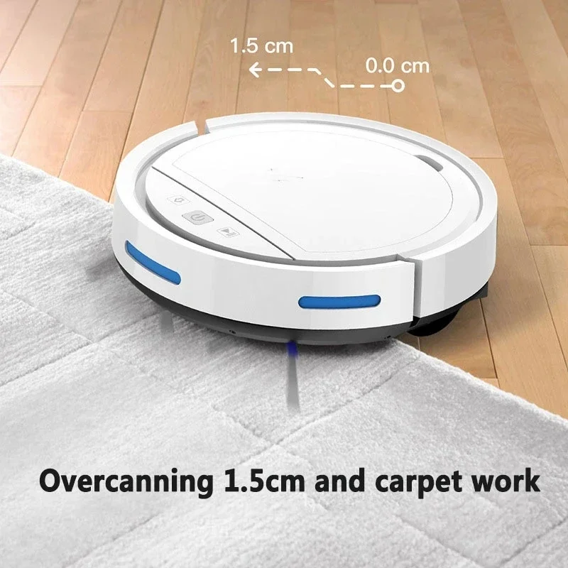 New Planning Automatic Cleaning 3-in-1 Vacuum Cleaner Intelligent Voice Sweeping Robot Automatic Recharge Carpet Pets Hair