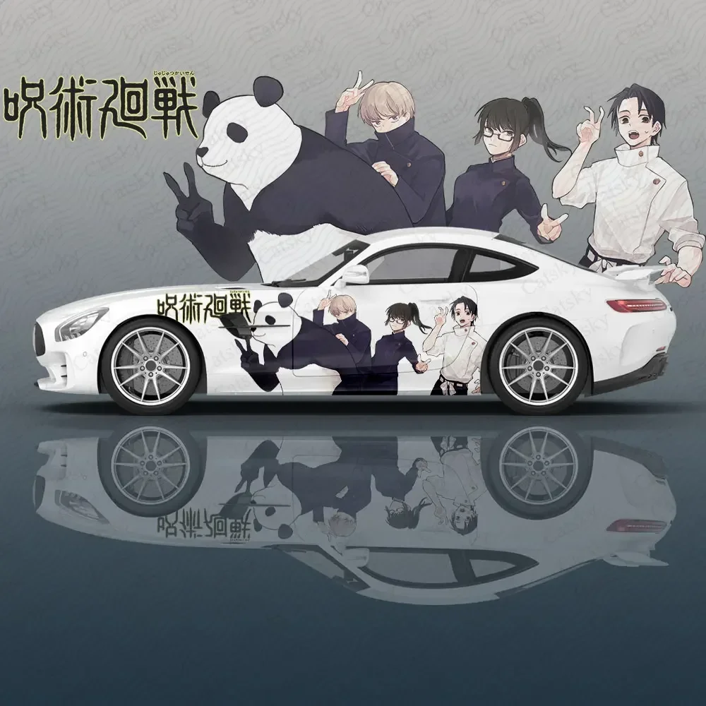 อะนิเมะ Jujutsu Kaisen รถสติกเกอร์อะนิเมะ Itasha ไวนิลรถสติกเกอร์รูปลอกสติกเกอร์ตกแต่งรถรถยนต์ป้องกันฟิล์ม