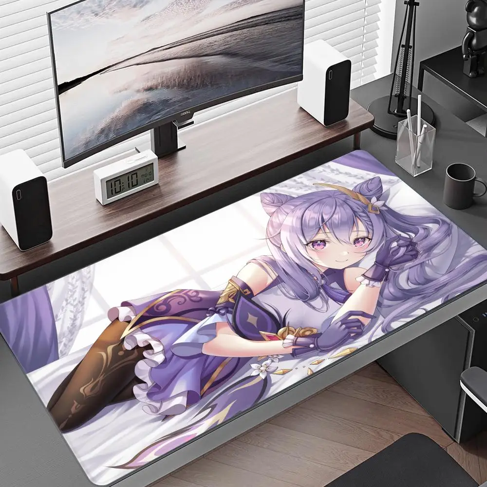 

Genshin Impact Keqing Mousepad Large Gaming Mouse Pad LockEdge Thickened Computer Keyboard Table Desk Mat