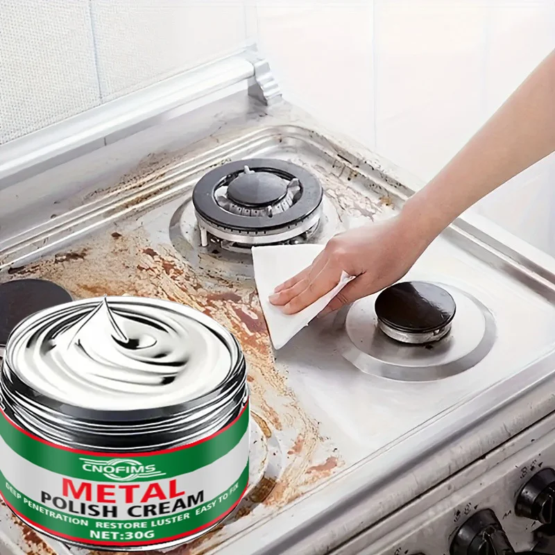 All-Metal Polishing Cream - Multi-functional Chrome Repair and Polishing Paste for Cars, Motorcycles, RVs, Kitchenware, Bathroom