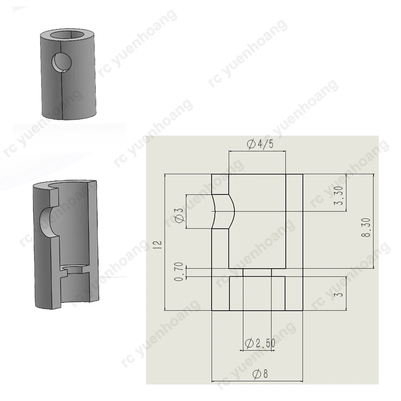2PCS 20T Standaard Servo Adapter As Top Gat 4mm/5mm fr RC Drone Elektrische robot Stuurinrichting Uitbreiding Kolom Sluit Koppeling