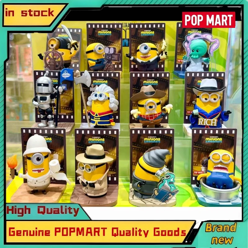 

Genuine Pop Mart Minions & Monsters Blind Box Anime Figurine Desktop Decor Collectible Gift For Adult Hobby Collectors Gifts