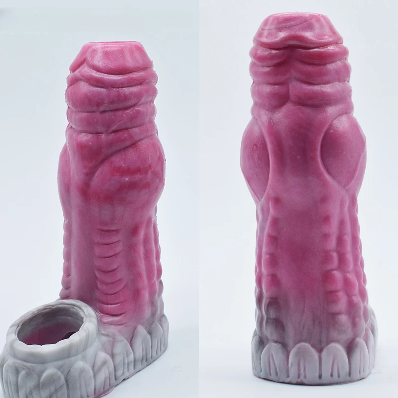 

New Extra Large Penis Sleeve Enlargement Thickening Wolf Teeth Sleeve Extender Penis Enlargement for Men Adult Sex Toys for Men