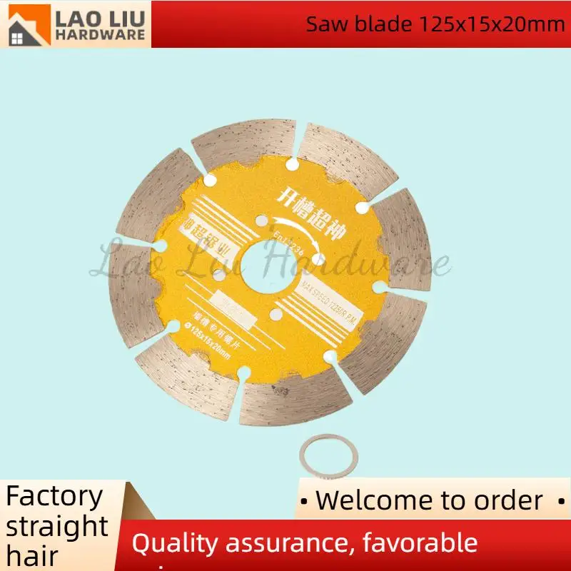 プレミアムゴールドダイヤモンド切断研削ディスク鋸刃ホイール (125x15x20mm) – ガラスに適しています