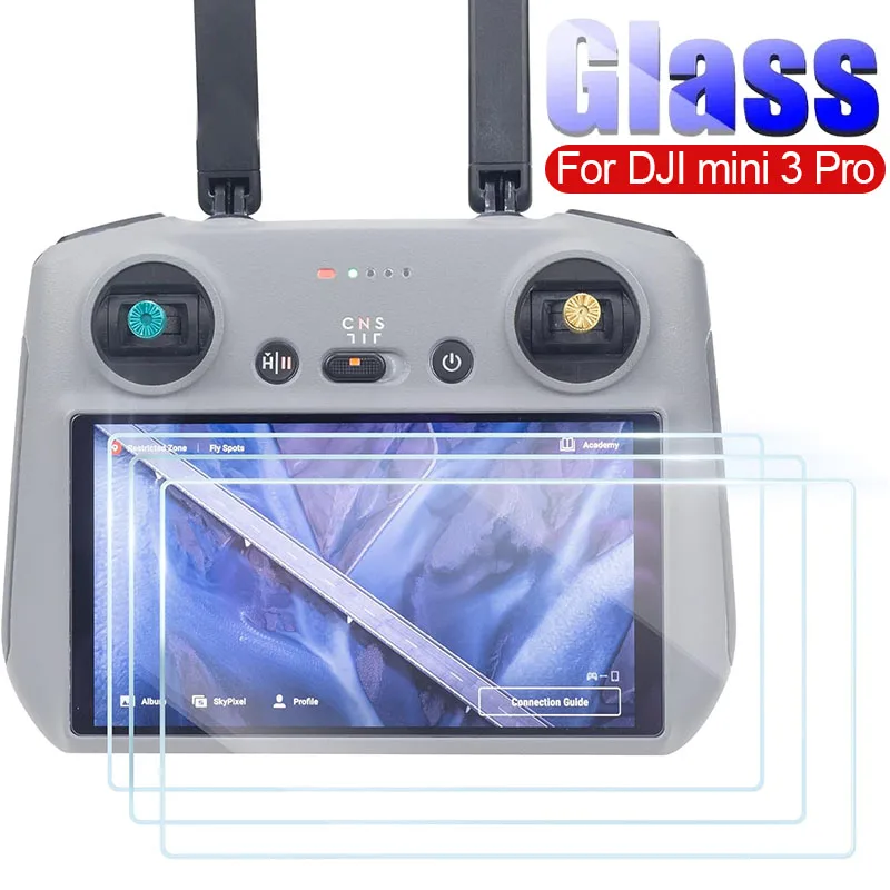 For DJI Mini 3 PRO RC Tempered Glass Screen Protector Remote Controller Full Cover Clear Protective Films For DJI Mini 3Pro