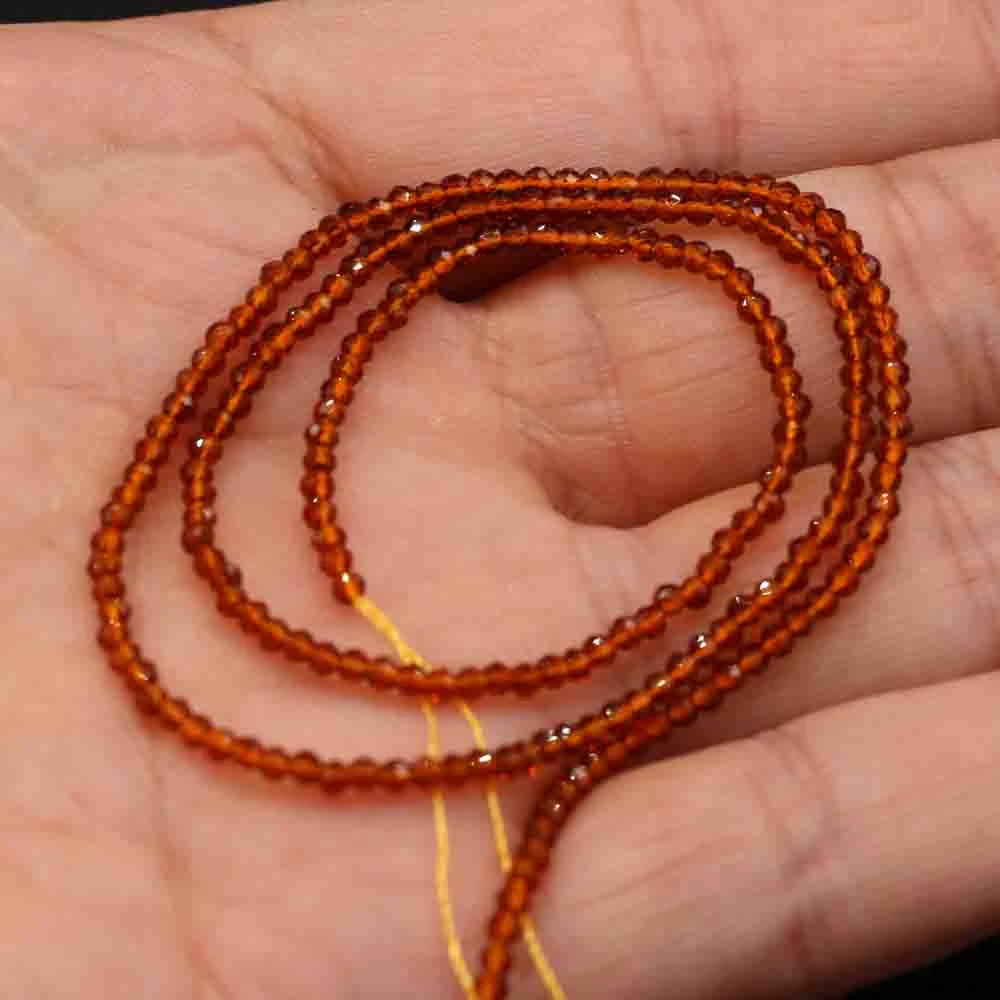 1 Stück natürliche Spinell-Perlen, 2–3 mm, facettierte lose Perlen, natürliche Stein-Abstandshalter-Perlen für die Herstellung von DIY-Armbändern, Halsketten und Schmuck. – Detail 14