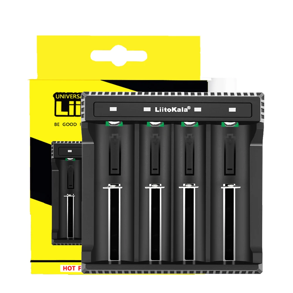 LiitoKala Lii-L4 3.7V Lithium Battery Charger for 18650 26650 Fast Charging with Short-Circuit Over-charge Protections High Qual