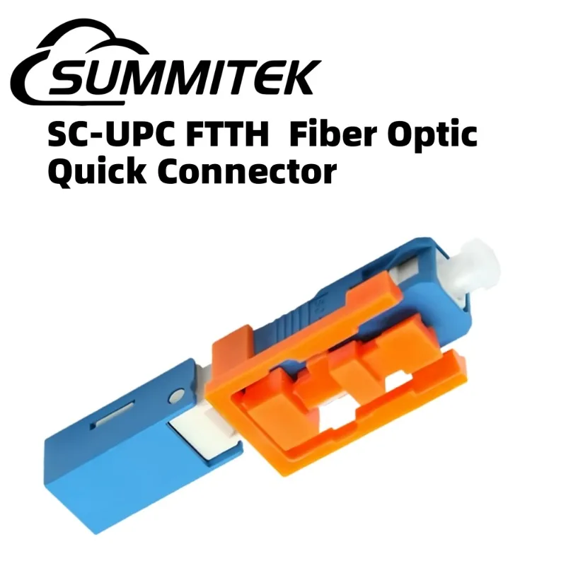

Summitek Fiber Optic Connector FTTH Cold Splicing SC UPC Fast Connector Quick Field Assembly Optical Connector With Lock Key