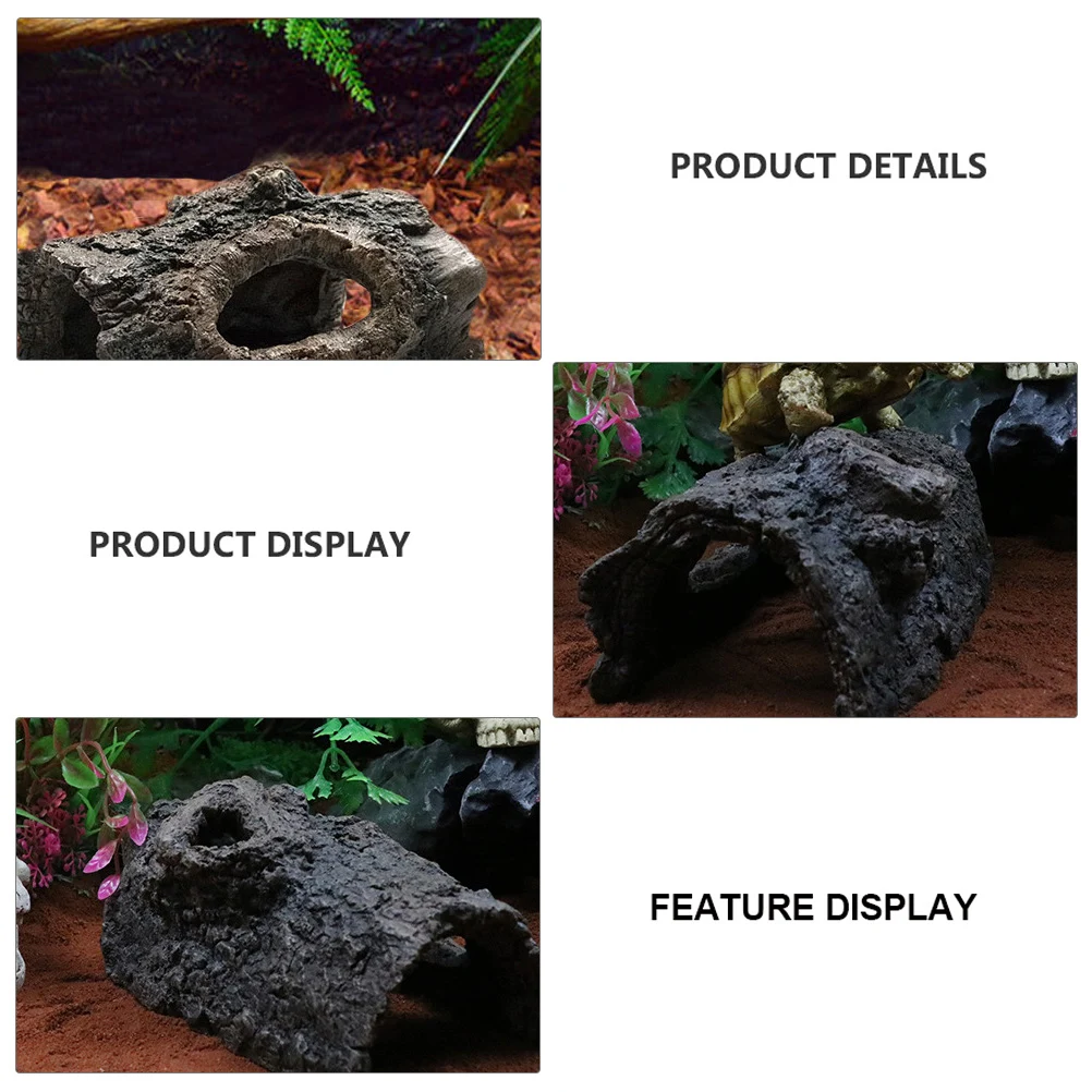 

Resin Hollow Tree Bark for Fish Tank Decor Aquarium nament Reptile Tank L scape Accessories Durability Environmental Strange